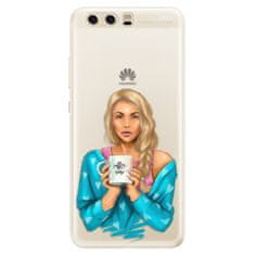 iSaprio Silikonové pouzdro - Coffe Now - Blond pro Huawei P10