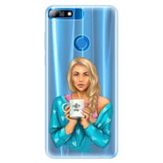 iSaprio Silikonové pouzdro - Coffe Now - Blond pro Huawei Y7 Prime 2018