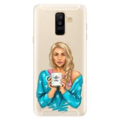 iSaprio Silikonové pouzdro - Coffe Now - Blond pro Samsung Galaxy A6 plus