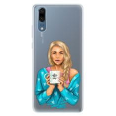 iSaprio Silikonové pouzdro - Coffe Now - Blond pro Huawei P20