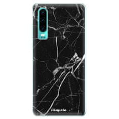 iSaprio Silikonové pouzdro - Black Marble 18 pro Huawei P30