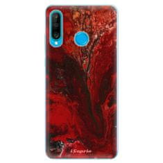 iSaprio Silikonové pouzdro - RedMarble 17 pro Huawei P30 Lite