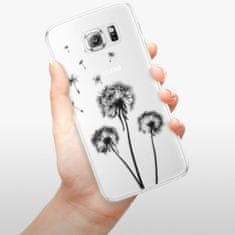 iSaprio Silikonové pouzdro - Three Dandelions - black pro Samsung Galaxy S6 Edge