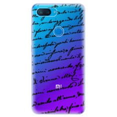 iSaprio Silikonové pouzdro - Handwriting 01 - black pro Xiaomi Mi 8 Lite