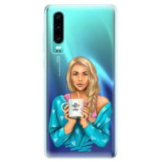 iSaprio Silikonové pouzdro - Coffe Now - Blond pro Huawei P30