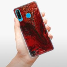 iSaprio Silikonové pouzdro - RedMarble 17 pro Huawei P30 Lite