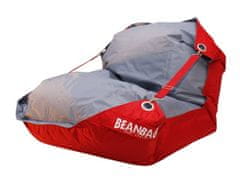 Beanbag Sedací vak 189x140 duo scarlet rose - gray