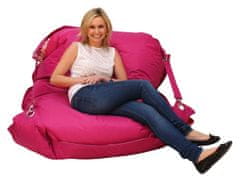 Beanbag Sedací pytel 189x140 comfort s popruhy pink