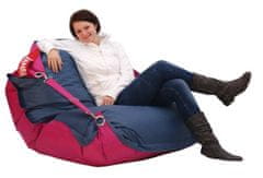 Beanbag Sedací pytel 189x140 duo pink - jeans