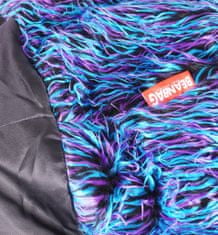 Beanbag Sedací vak Shaggy Multicolor blue-black-purple