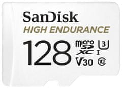 SanDisk Micro SDXC High Endurance 128GB 100MB/s UHS-I U3 + SD adaptér (SDSQQNR-128G-GN6IA)