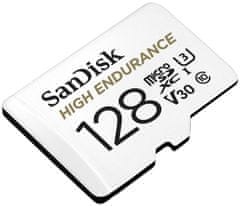 SanDisk Micro SDXC High Endurance 128GB 100MB/s UHS-I U3 + SD adaptér (SDSQQNR-128G-GN6IA)