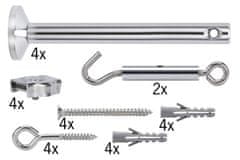 Paulmann Paulmann Lankový systém Light Easy montážní upínací set 4ks 165mm chrom kov 178.34 P 17834 17834