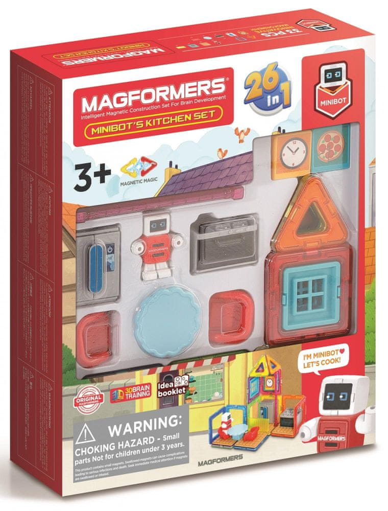 Magformers MINI robůtek v kuchyni