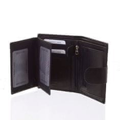 Diviley Elegantní dámská kožená peněženka GENEVIEVE se zápinkou, černá