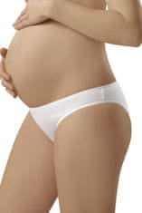 ITALIAN FASHION Těhotenské kalhotky Mama mini white + Ponožky Gatta Calzino Strech, bílá, L