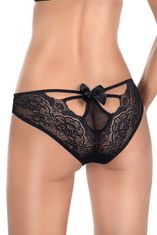 Róza Dámské kalhotky Zulaj panties + Ponožky Gatta Calzino Strech, černá, XL