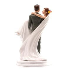 Dekora Svatební figurka na dort 20cm žena v naruči muže 