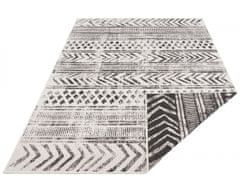 NORTHRUGS Kusový koberec Twin Supreme 103860 Biri Black/Cream – na ven i na doma 80x150