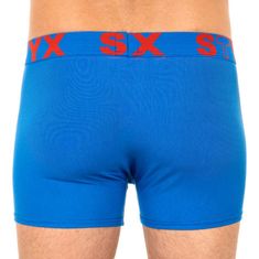 Styx Pánské boxerky sportovní guma nadrozměr modré (R967) - velikost XXXL