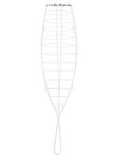 Ibili Nerezová mřížka na ryby 45x14cm 