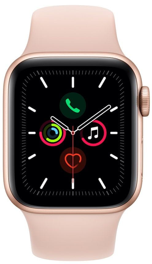 Apple Watch Series 5 GPS, 40mm Gold Aluminium Case with Pink Sand