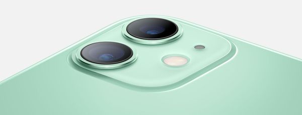 Apple iPhone 11, duální širokoúhlý ultraširokoúhlý fotoaparát vylepšený noční režim optická stabilizace obrazu Smart HDR