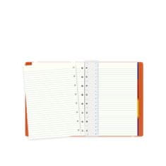 Filofax Blok s boční kroužkovou spirálou Notebooks A5, oranžový, 56 listů