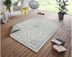 NORTHRUGS Kusový koberec Twin Supreme 103865 Leyte Green/Cream – na ven i na doma 80x150