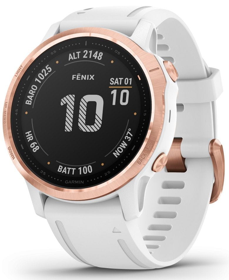 Garmin fénix 6S PRO, Rose Gold, White band