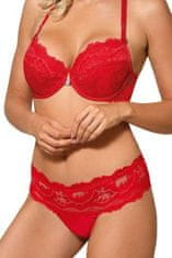 Róza Dámská tanga Sefia red + Ponožky Gatta Calzino Strech, červená, XL