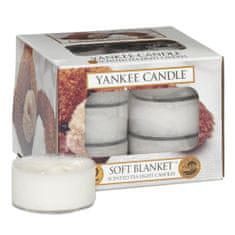 Yankee Candle Svíčky čajové , Jemná přikrývka, 12 ks