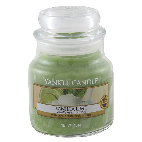 Yankee Candle Svíčka ve skleněné dóze , Vanilka s limetkou, 104 g