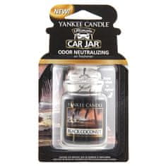 Yankee Candle Osvěžovač do auta , Černý kokos, 1x visačka