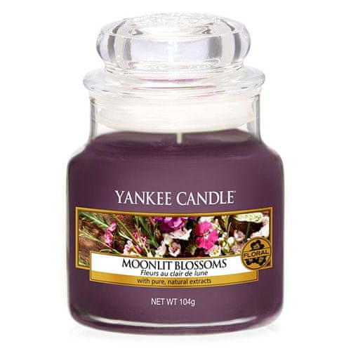 Yankee Candle Svíčka ve skleněné dóze , Květiny ve svitu měsíce, 104 g