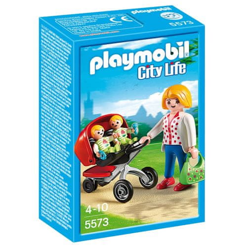 Playmobil Kočárek pro dvojčata , Mateřská škola, 5573