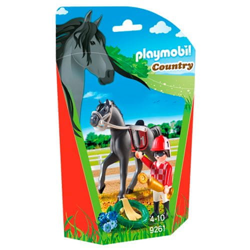 Playmobil Žokej , Jezdecký dvůr, 18 dílků