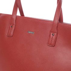 David Jones Nepřehlédnutelná praktická dámská taška Gottardo červená