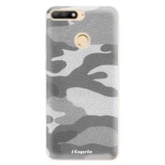 iSaprio Silikonové pouzdro - Gray Camuflage 02 pro Huawei Y6 Prime 2018