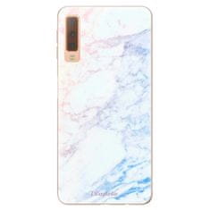 iSaprio Silikonové pouzdro - Raibow Marble 10 pro Samsung Galaxy A7 (2018)