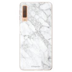 iSaprio Silikonové pouzdro - SilverMarble 14 pro Samsung Galaxy A7 (2018)