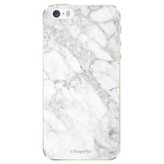 iSaprio Silikonové pouzdro - SilverMarble 14 pro Apple iPhone 5/5S/SE