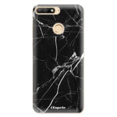 iSaprio Silikonové pouzdro - Black Marble 18 pro Huawei Y6 Prime 2018