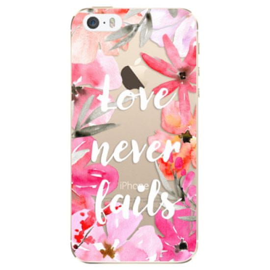 iSaprio Silikonové pouzdro - Love Never Fails pro Apple iPhone 5/5S/SE