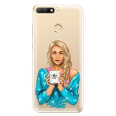 iSaprio Silikonové pouzdro - Coffe Now - Blond pro Huawei Y6 Prime 2018