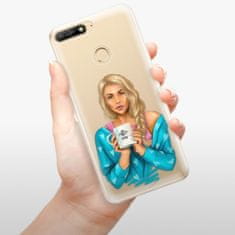 iSaprio Silikonové pouzdro - Coffe Now - Blond pro Huawei Y6 Prime 2018