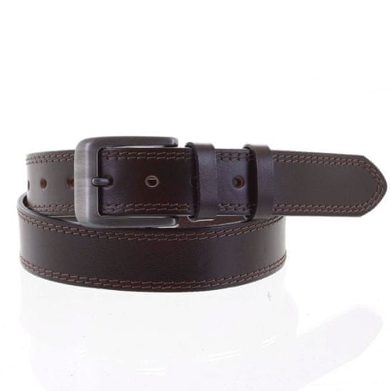 Penny Belts Hnědý kožený pánský opasek GERARD vel. 95