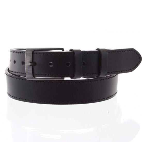 Penny Belts Kožený pánský opasek DAVID vel. 95, černý