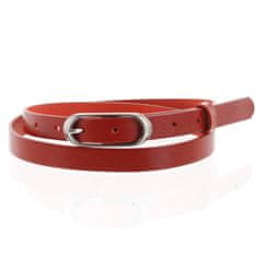 Penny Belts Stylový dámský kožený opasek Berta červený vel. 90