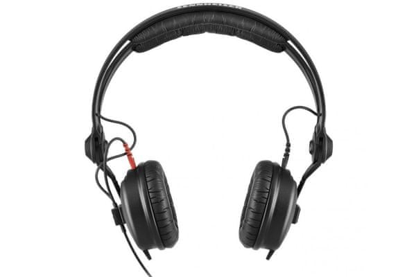 Sennheiser HD 25 vyššia trieda slúchadiel káblové 1,5 m kábel redukcia na jack ľahká konštrukcia neodymové magnety detailný zvuk vhodné k prenosným zariadeniam univerzálne používanie polstrovanie pohodlné